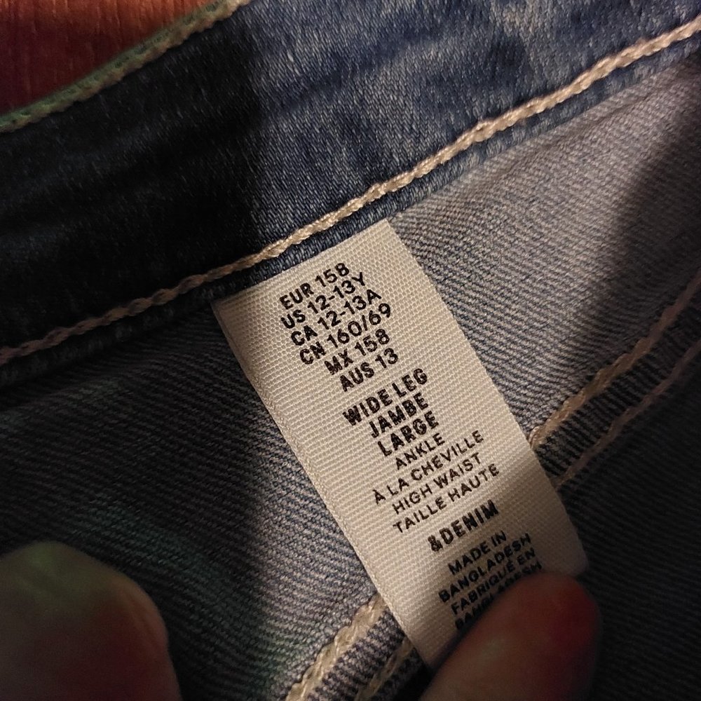 Wide leg kids jeans